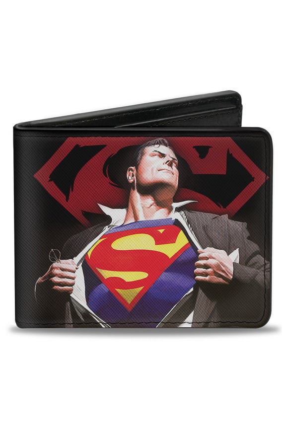 DC Comics Superman Forever Clark Kent Transition Shield Bi-Fold Wallet