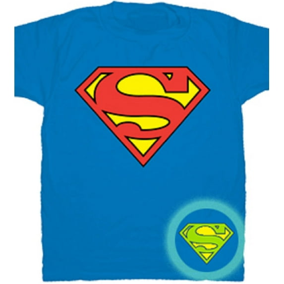 DC Comics Superman Glow In The Dark Shield Logo T-Shirt
