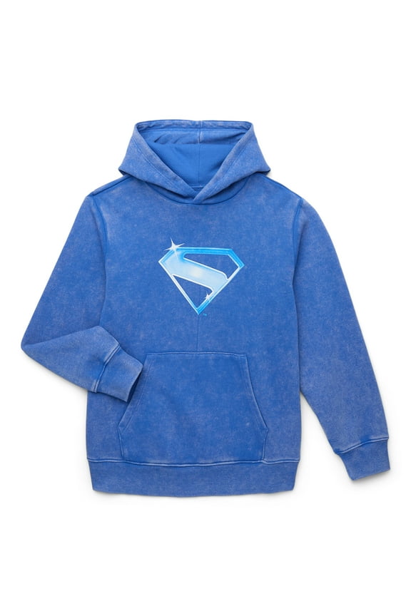 DC Comics Boys Superman Graphic Pullover Hoodie, Sizes XS-XXL