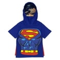 thumbnail image 1 of DC Comics Superman Hooded T-Shirt with Mask and Cape (Toddler Boys & Little Boys), 1 of 3