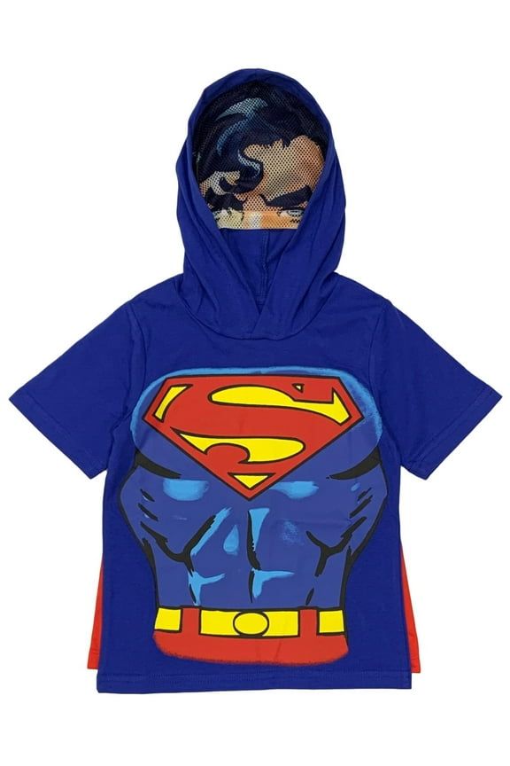 Superman Hooded T-Shirt with Mask and Cape (Toddler Boys & Little Boys)