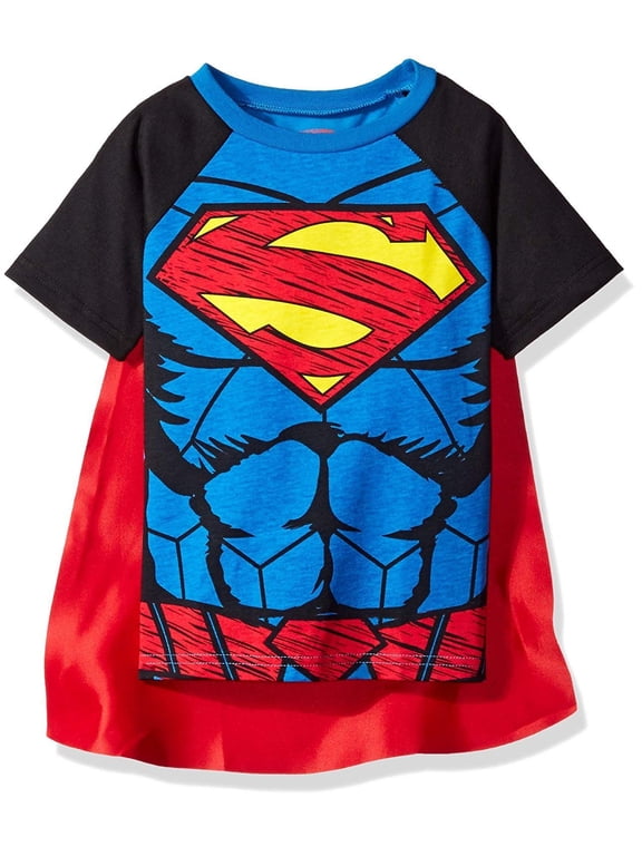 DC Comics Superman Little Boys Caped Cosume Design T-Shirt 6