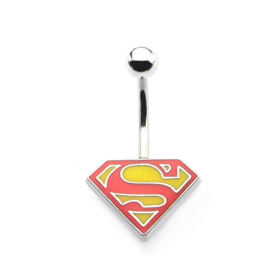 DC Comics Superman Logo Stainless Steel Navel Ring