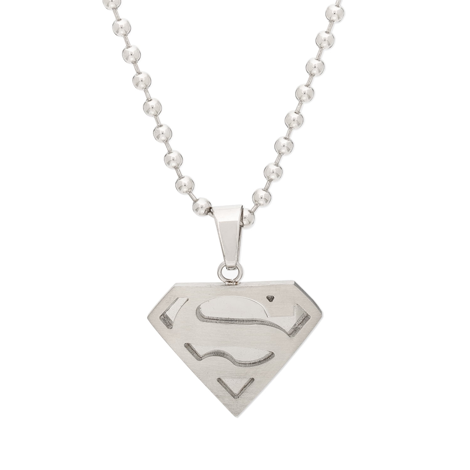 Stainless steel hotsell superman pendant