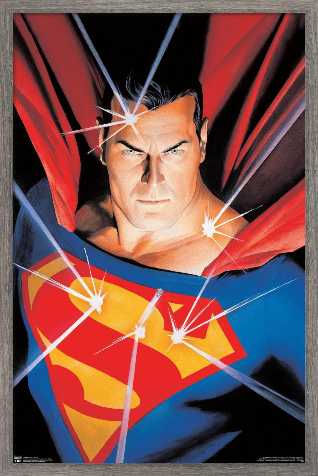 DC Comics - Superman - Portrait Wall Poster, 14.725" x 22.375", Framed