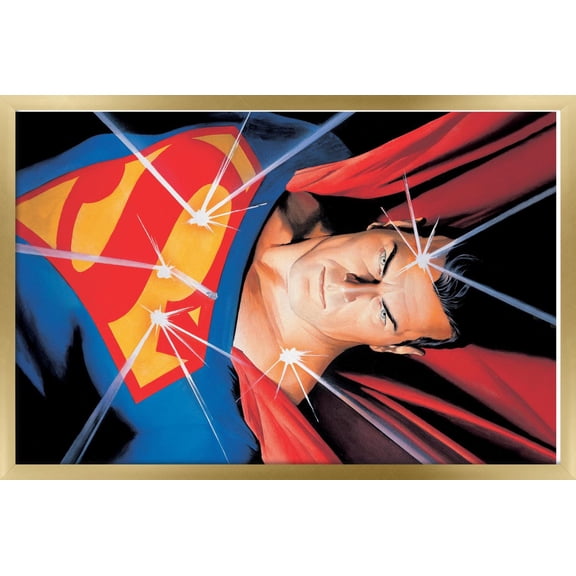 DC Comics - Superman - Portrait Wall Poster, 22.375" x 34", Framed