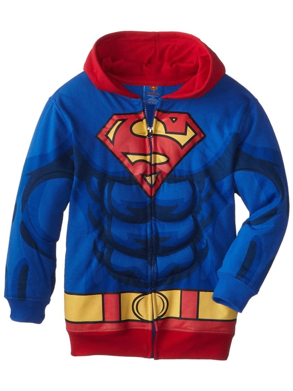 Superman Puffed Zip Up Youth Hoodie