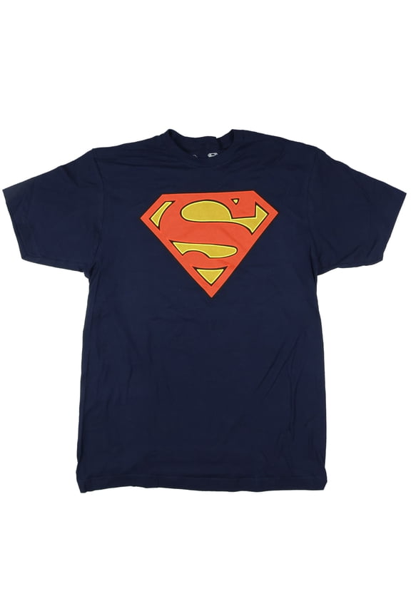 DC Comics Superman S Shield Logo Design Men's Short Sleeve Adult T-Shirt