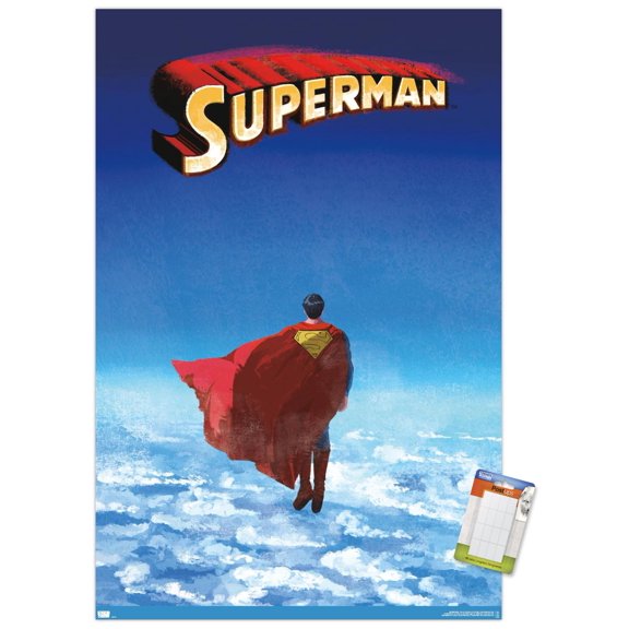 DC Comics - Superman - Skyline Clouds Wall Poster, 22.375" x 34"