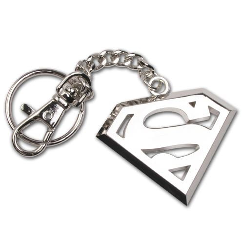 DC Comics Superman Stainless Steel Logo Keychain