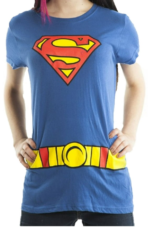 DC Comics Superman Super Girl Logo Juniors Costume T-Shirt