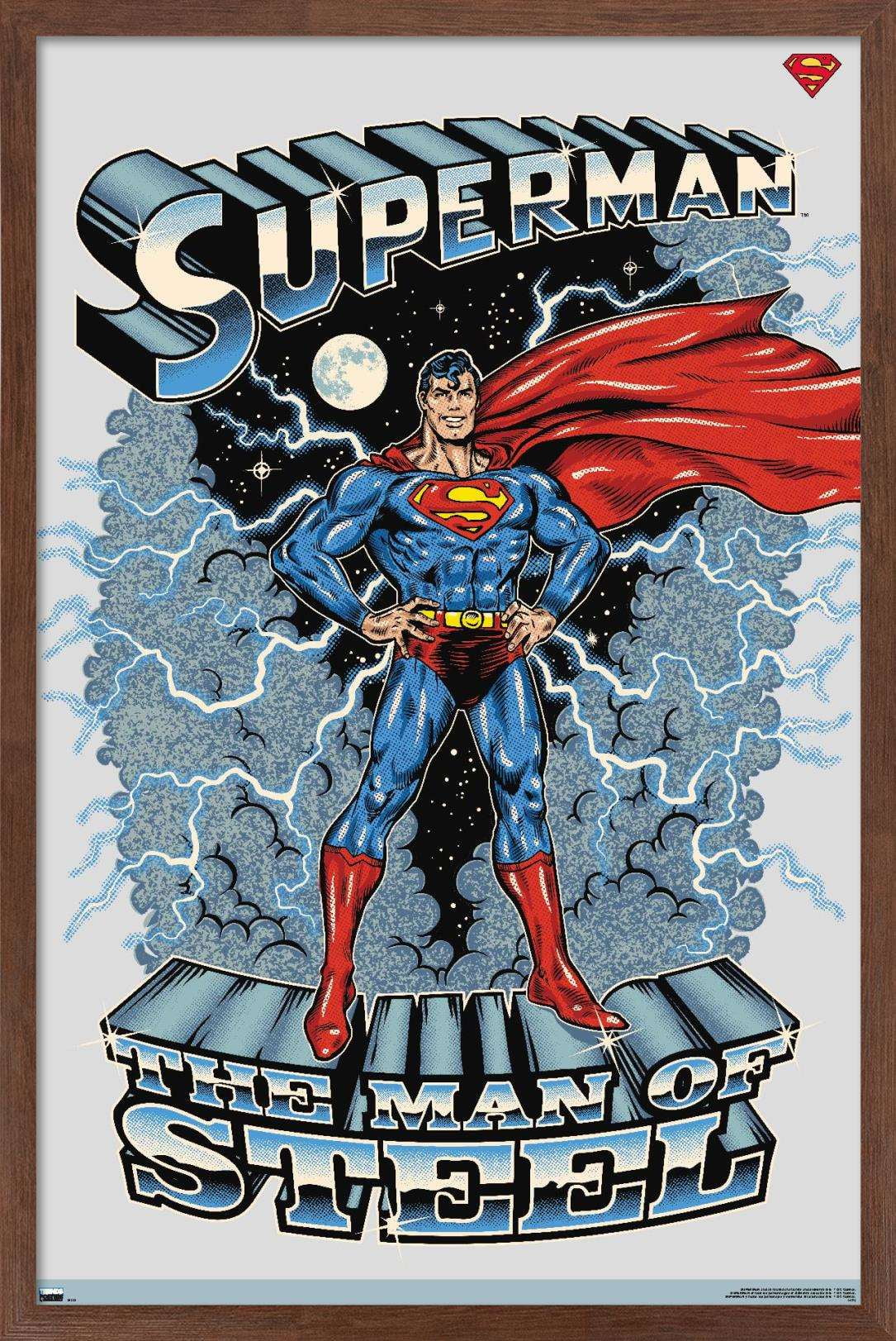 DC Comics Superman - The Man of Steel Wall Poster, 22.375" x 34", Framed