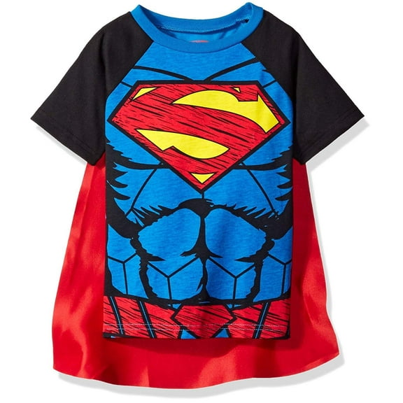 DC Comics Superman Toddler Boys Caped Cosume Design T-Shirt 4T