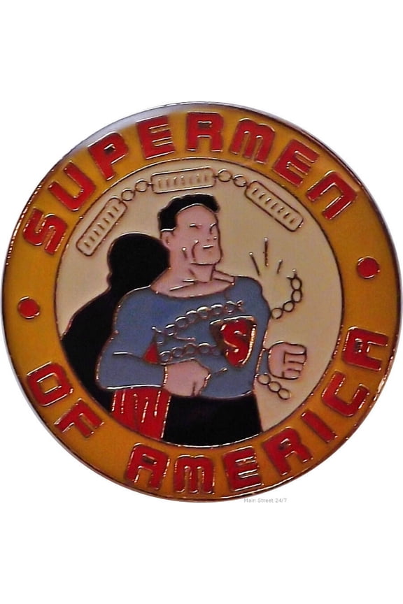 Superman of America 1950's Fan Club Logo Pin