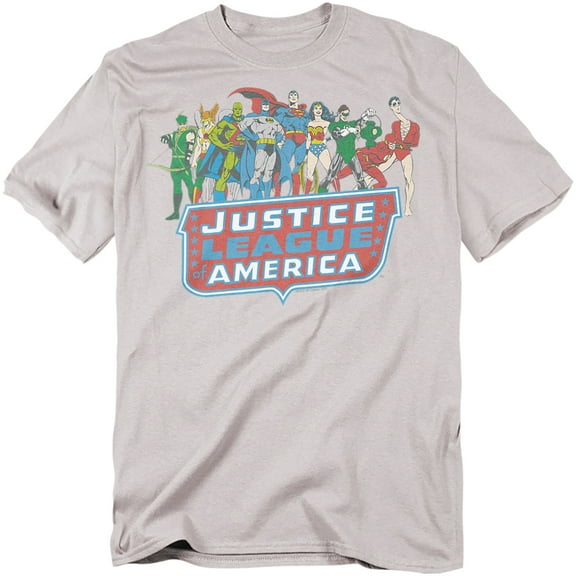 DC Comics T-Shirt JLA Lineup Unisex Graphic Tee For Men & Women