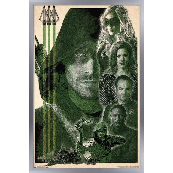 DC Comics TV - Arrow - Group Wall Poster, 22.375" x 34", Framed