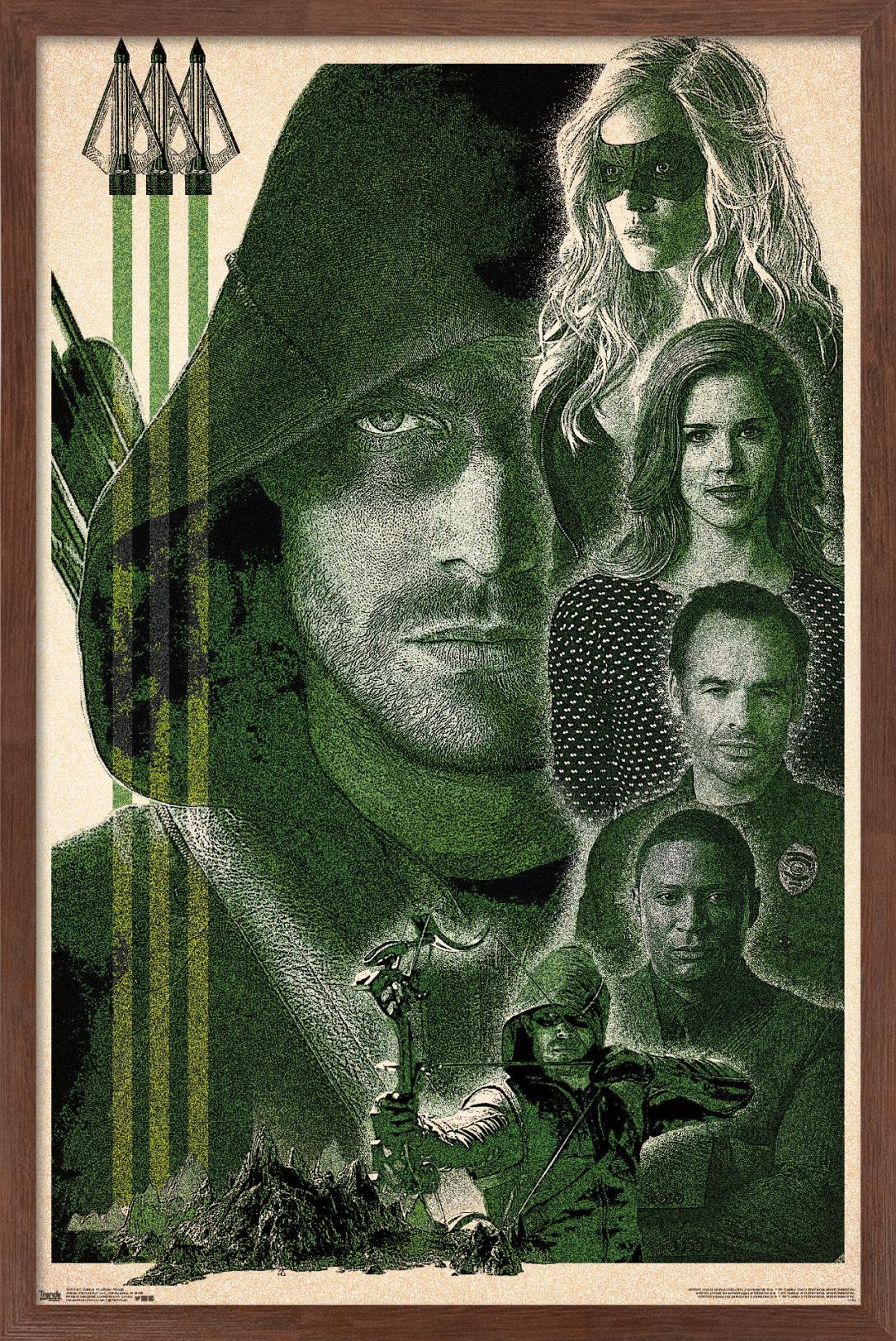 DC Comics TV - Arrow - Group Wall Poster, 22.375" x 34", Framed