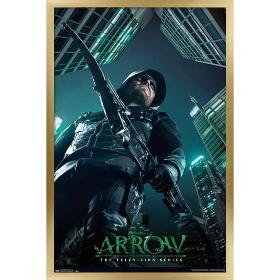 DC Comics TV - Arrow - Key Art Wall Poster, 14.725" x 22.375", Framed