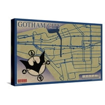 DC Comics TV Batman Beyond - Map Canvas Wall Poster, 14.725" x 22.375"