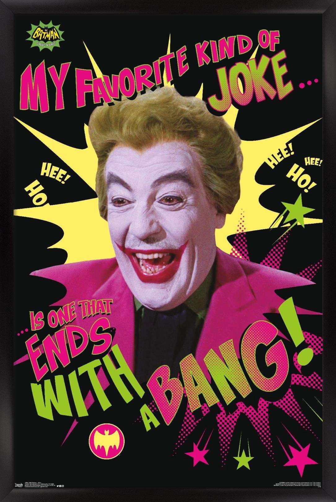 DC Comics TV - Batman TV Series - Joker Wall Poster, 14.725" x 22.375", Framed
