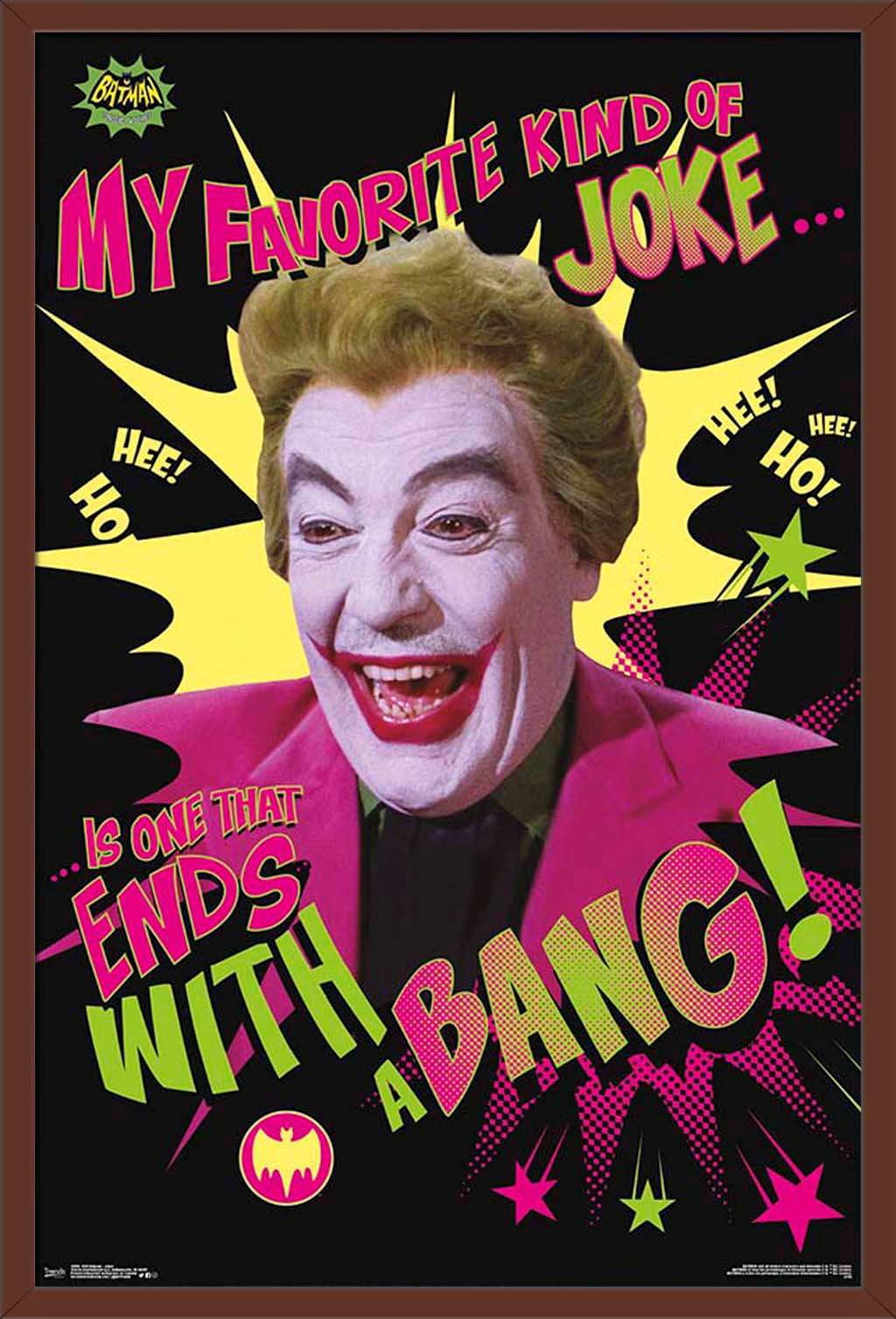 DC Comics TV - Batman TV Series - Joker Wall Poster, 22.375" x 34", Framed