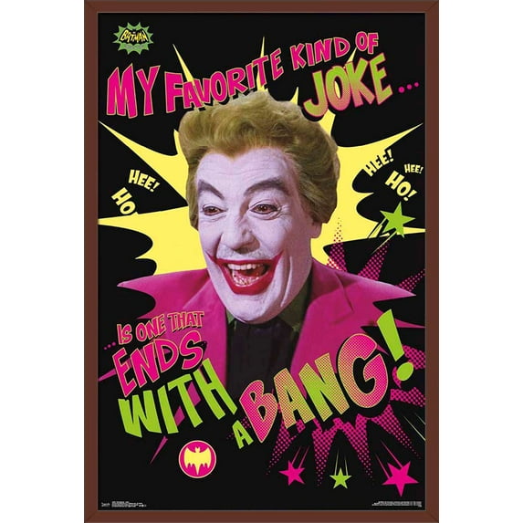 DC Comics TV - Batman TV Series - Joker Wall Poster, 22.375" x 34", Framed