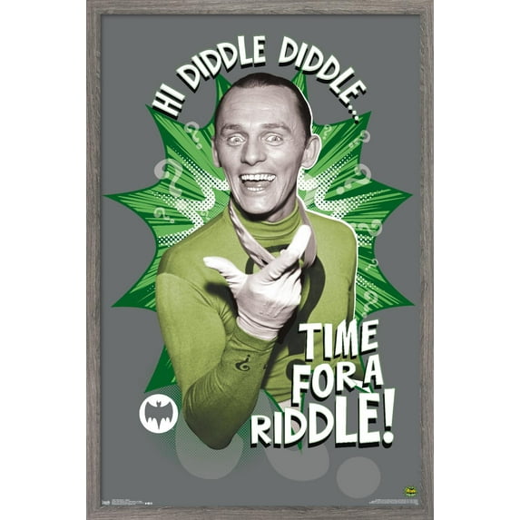DC Comics TV - Batman TV Series - Riddler Wall Poster, 14.725" x 22.375", Framed