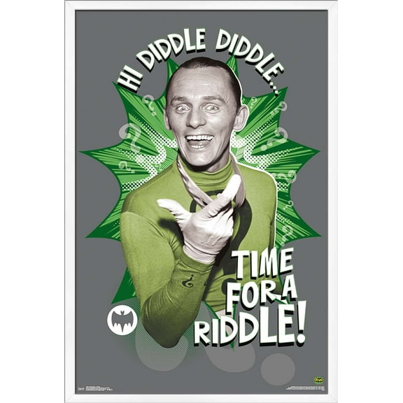 DC Comics TV - Batman TV Series - Riddler Wall Poster, 22.375" x 34", Framed