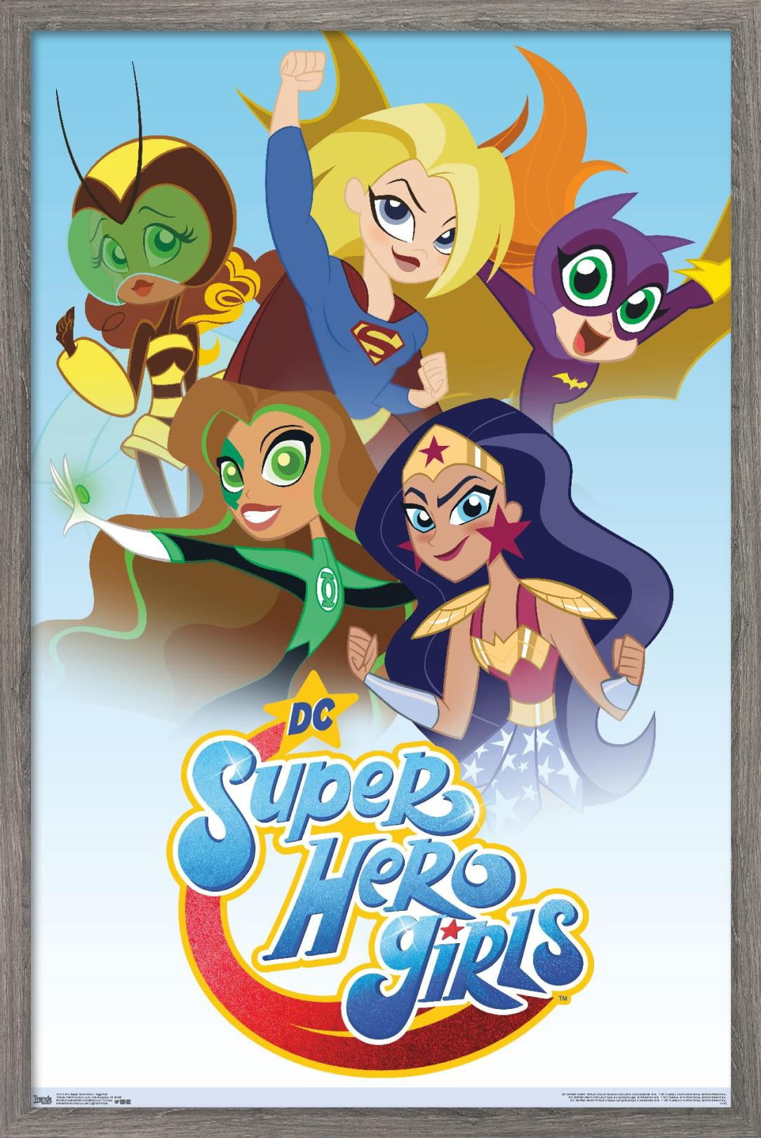 DC Comics TV - DC Super Hero Girls - Together Wall Poster, 22.375" x 34", Framed