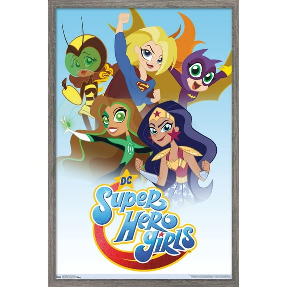 DC Comics TV - DC Super Hero Girls - Together Wall Poster, 22.375" x 34", Framed