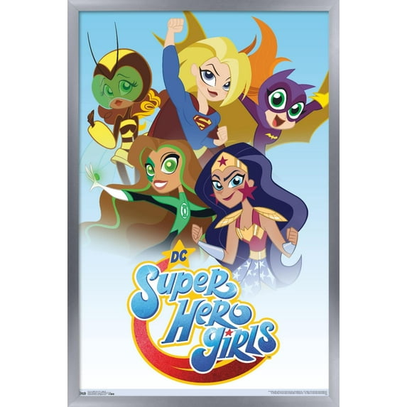 DC Comics TV - DC Super Hero Girls - Together Wall Poster, 22.375" x 34", Framed