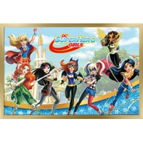 DC Comics TV - DC Superhero Girls - Girls Wall Poster, 14.725" x 22.375", Framed