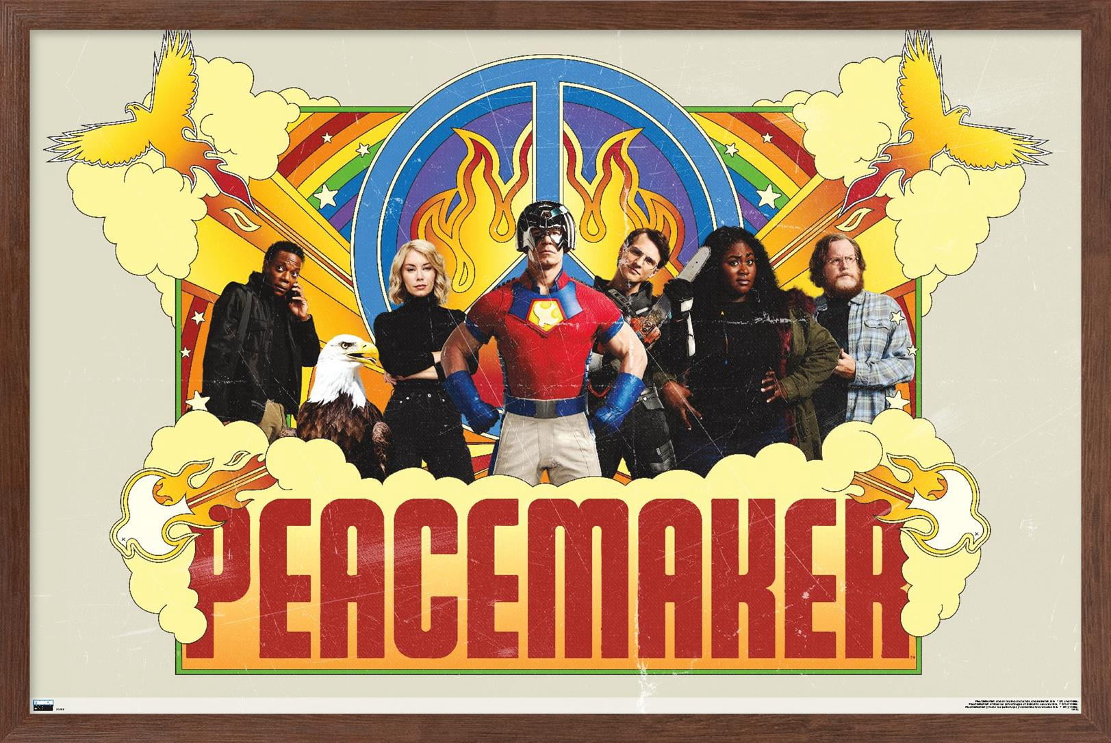 DC Comics TV Peacemaker - Group Wall Poster, 22.375" x 34" Framed
