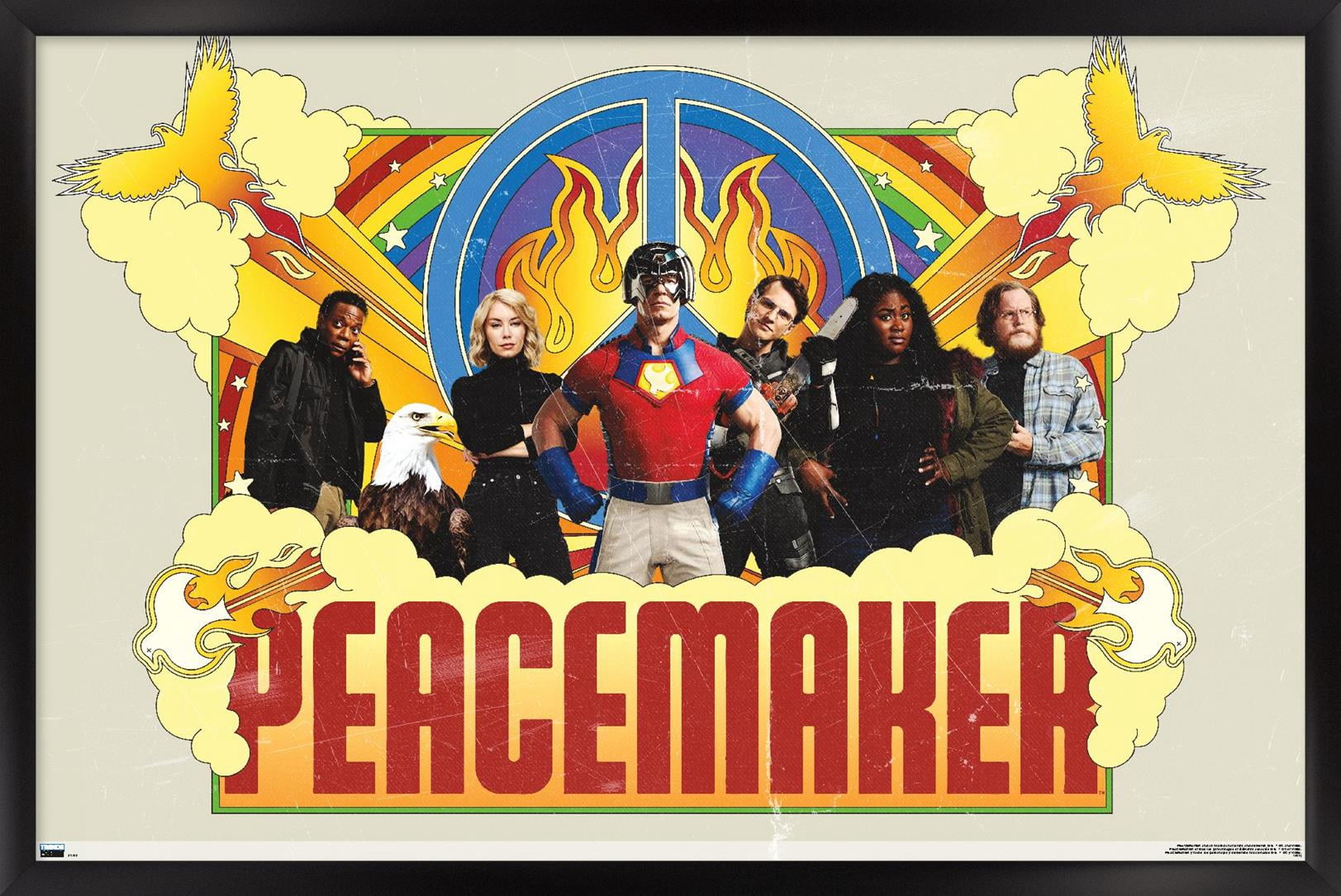 DC Comics TV Peacemaker - Group Wall Poster, 22.375" x 34" Framed