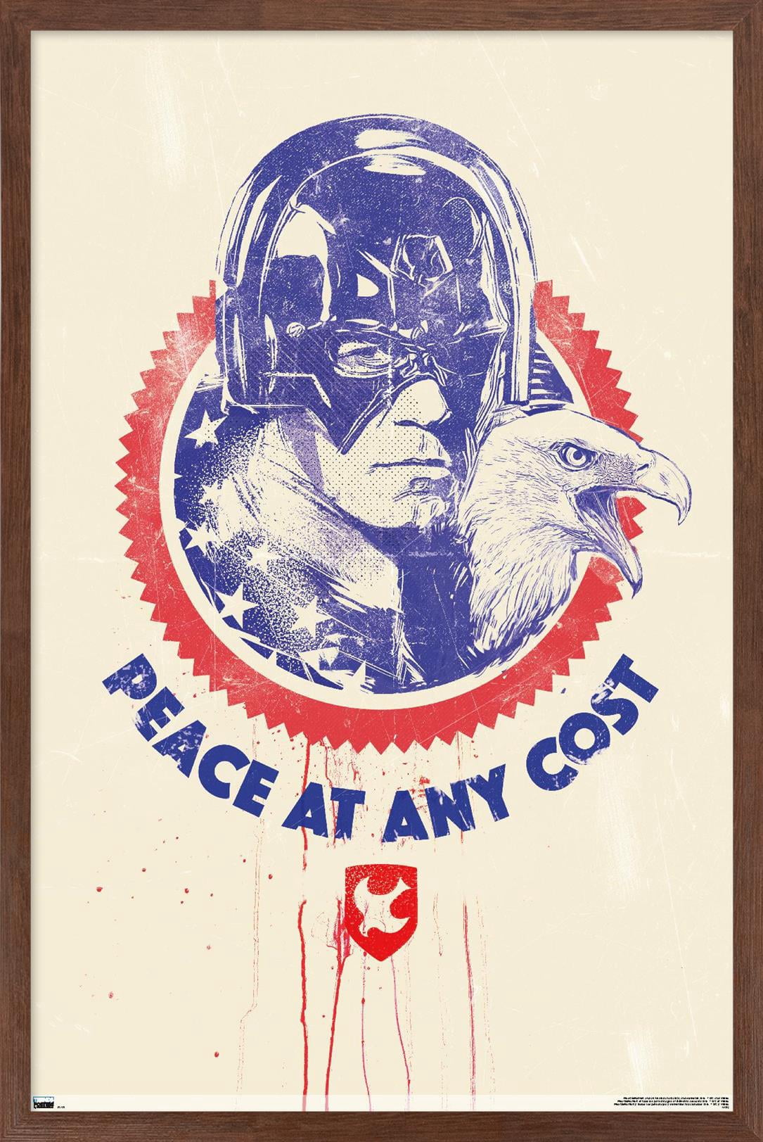 DC Comics TV Peacemaker - Peace at Any Cost Wall Poster, 14.725" x 22.375" Framed
