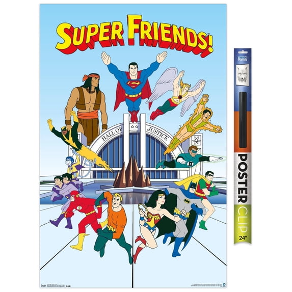 DC Comics TV - Super Friends - Team Wall Poster, 22.375" x 34"