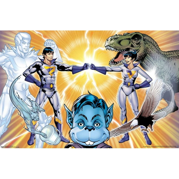 DC Comics TV - Super Friends - Wonder Twins Wall Poster, 14.725" x 22.375"