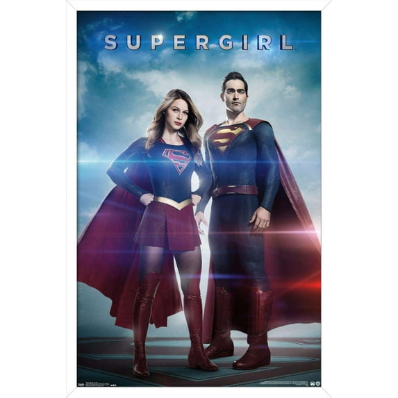 DC Comics TV - Supergirl - Cousins Wall Poster, 14.725" x 22.375", Framed