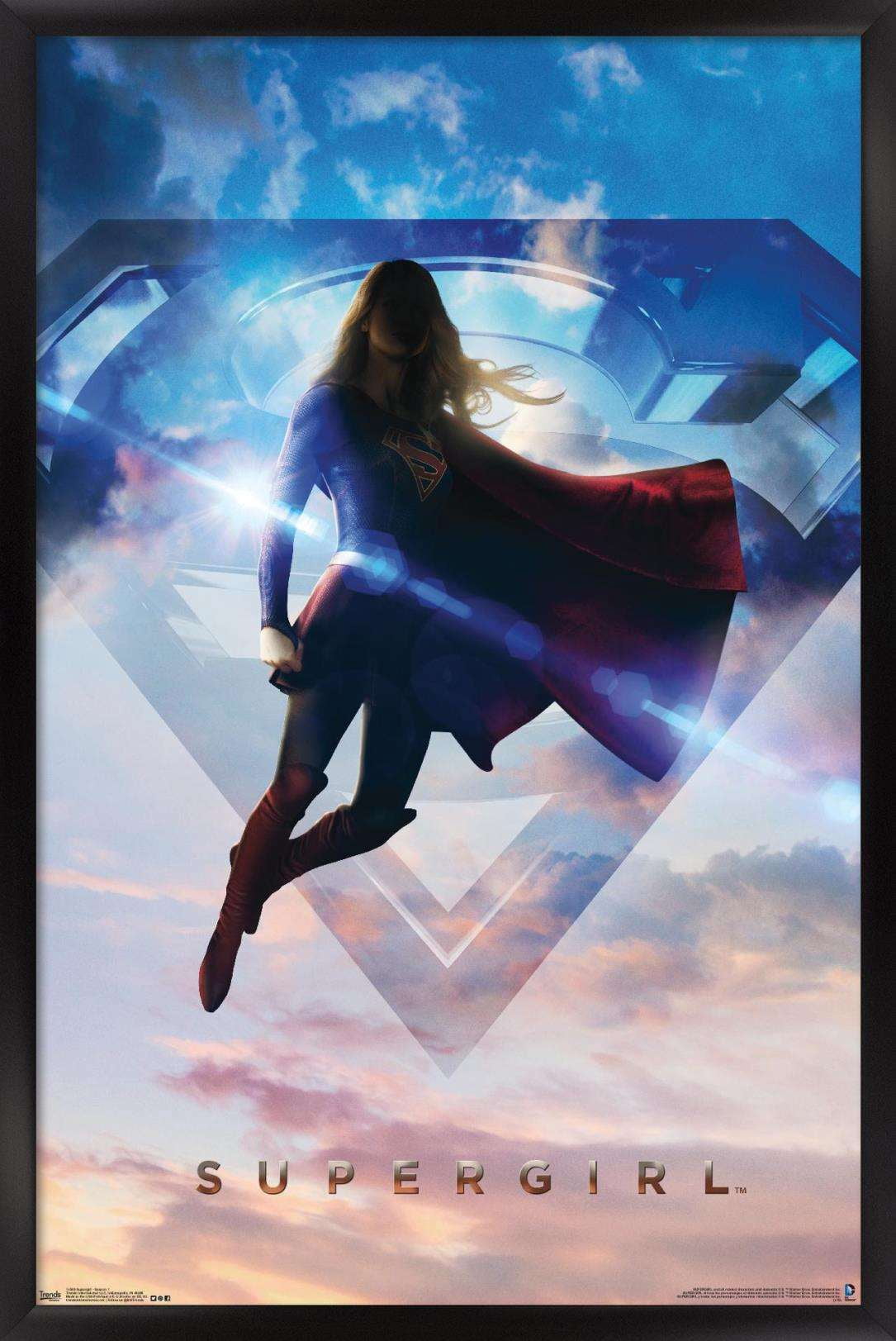 DC Comics TV - Supergirl - Season 1 Wall Poster, 14.725" x 22.375", Framed