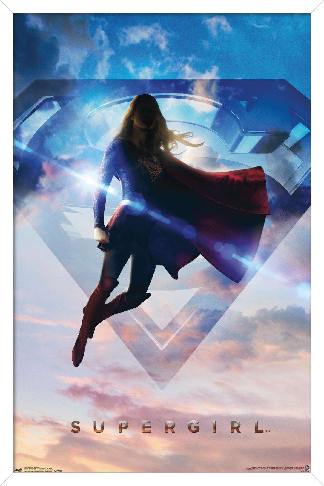 DC Comics TV - Supergirl - Season 1 Wall Poster, 14.725" x 22.375", Framed