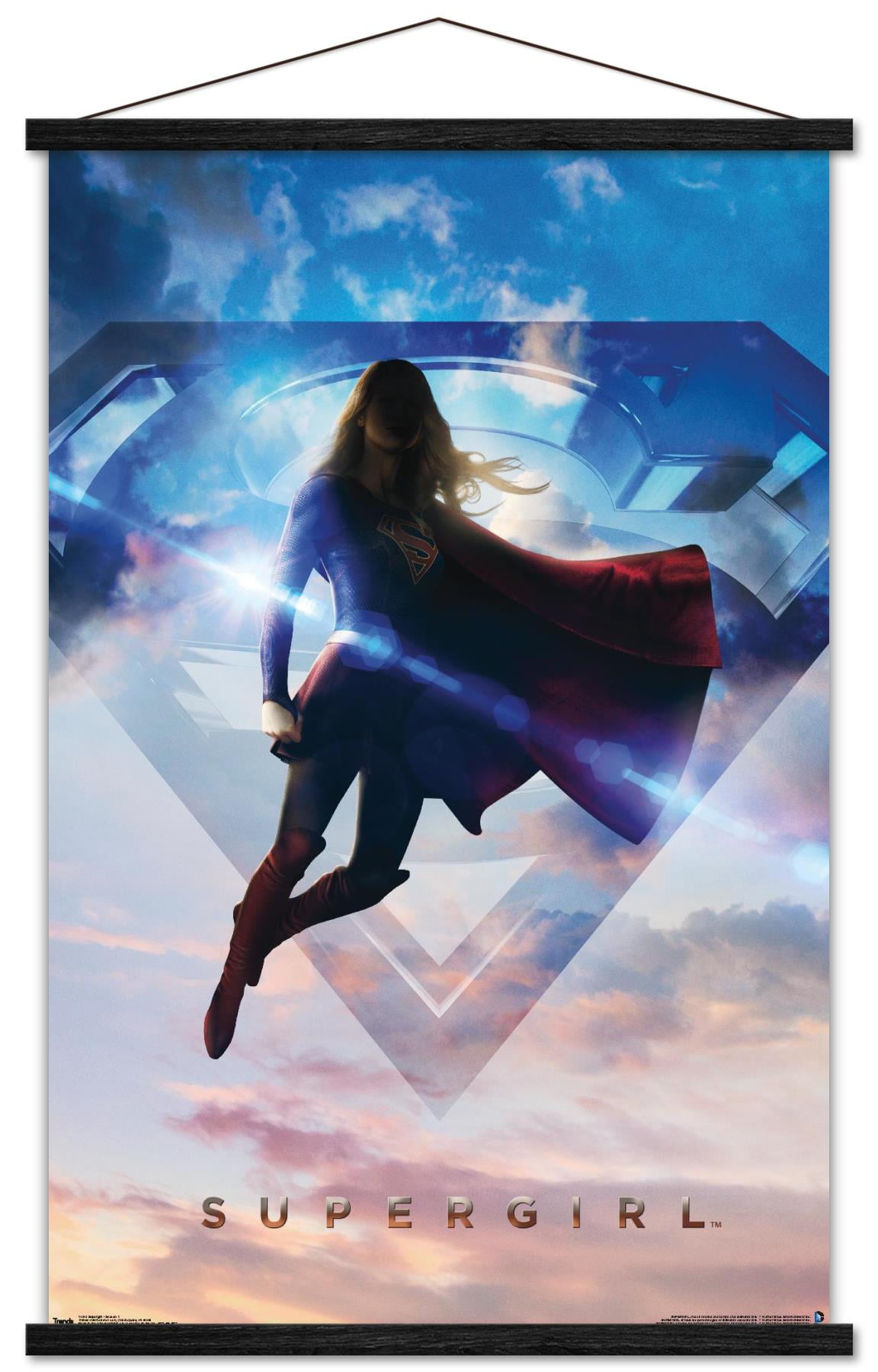 DC Comics TV - Supergirl - Season 1 Wall Poster with Wooden Magnetic Frame, 22.375" x 34"