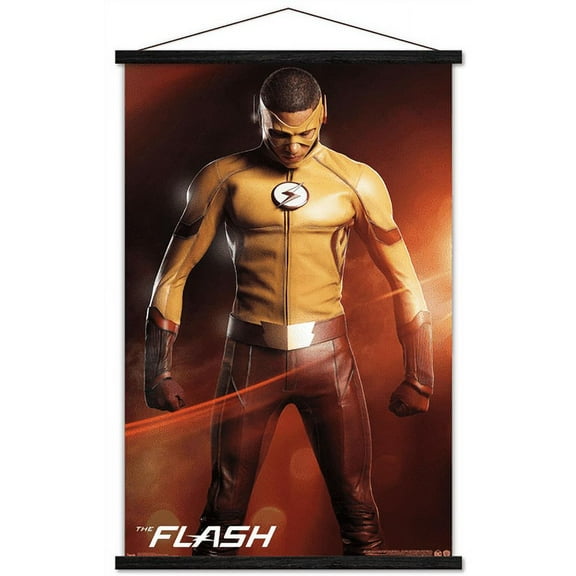DC Comics TV - The Flash - Kid Flash Wall Poster with Wooden Magnetic Frame, 22.375" x 34"