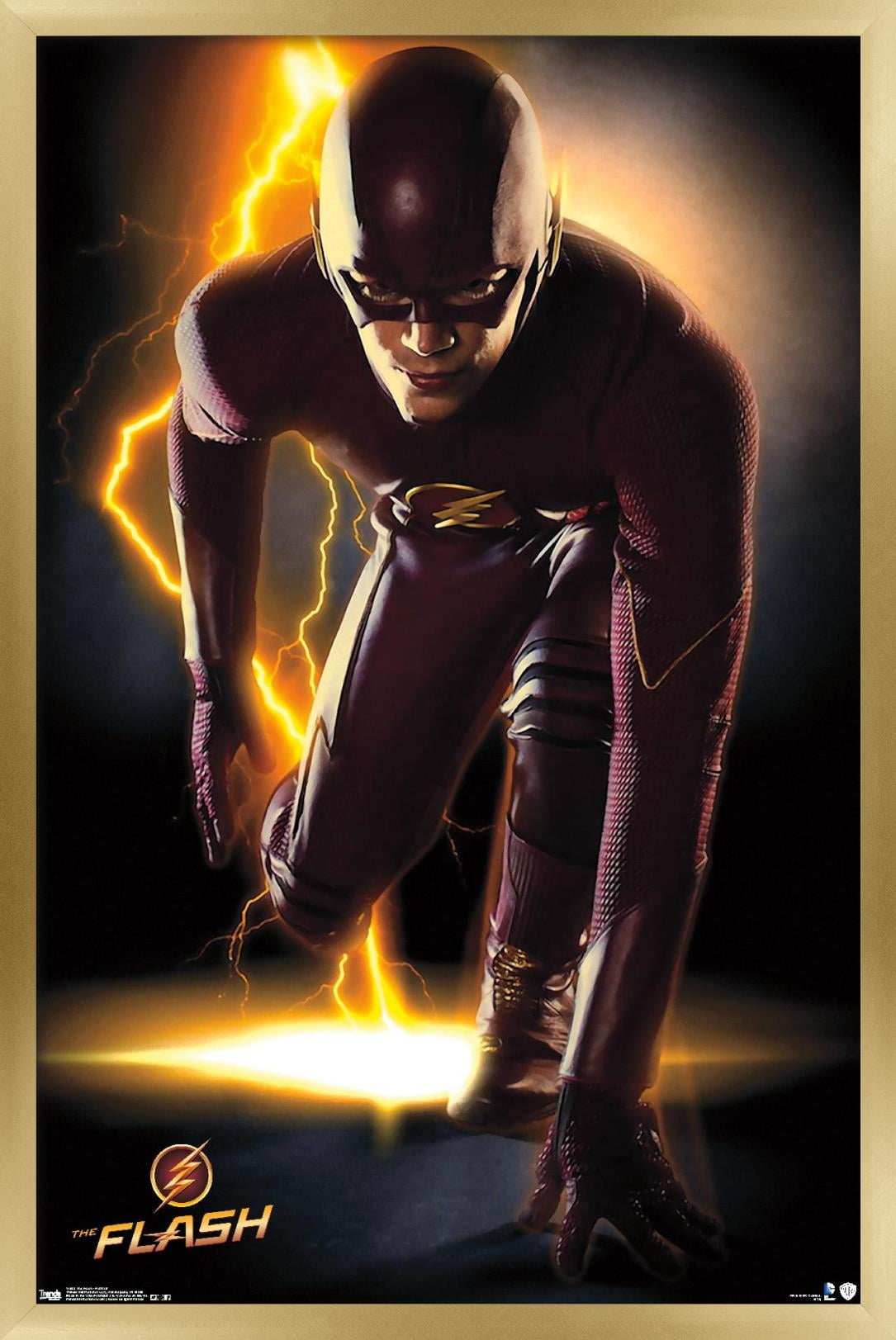 DC Comics TV - The Flash - Portrait Wall Poster, 14.725" x 22.375", Framed
