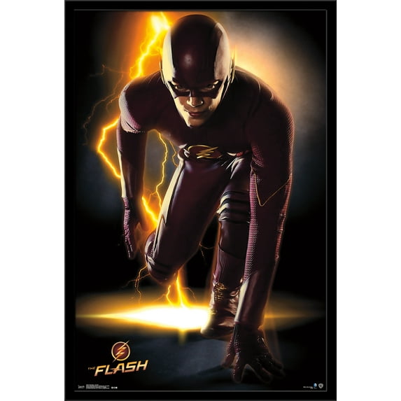 DC Comics TV - The Flash - Portrait Wall Poster, 22.375" x 34", Framed