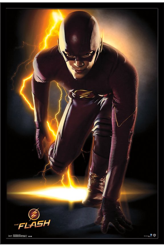 DC Comics TV - The Flash - Portrait Wall Poster, 22.375" x 34", Framed