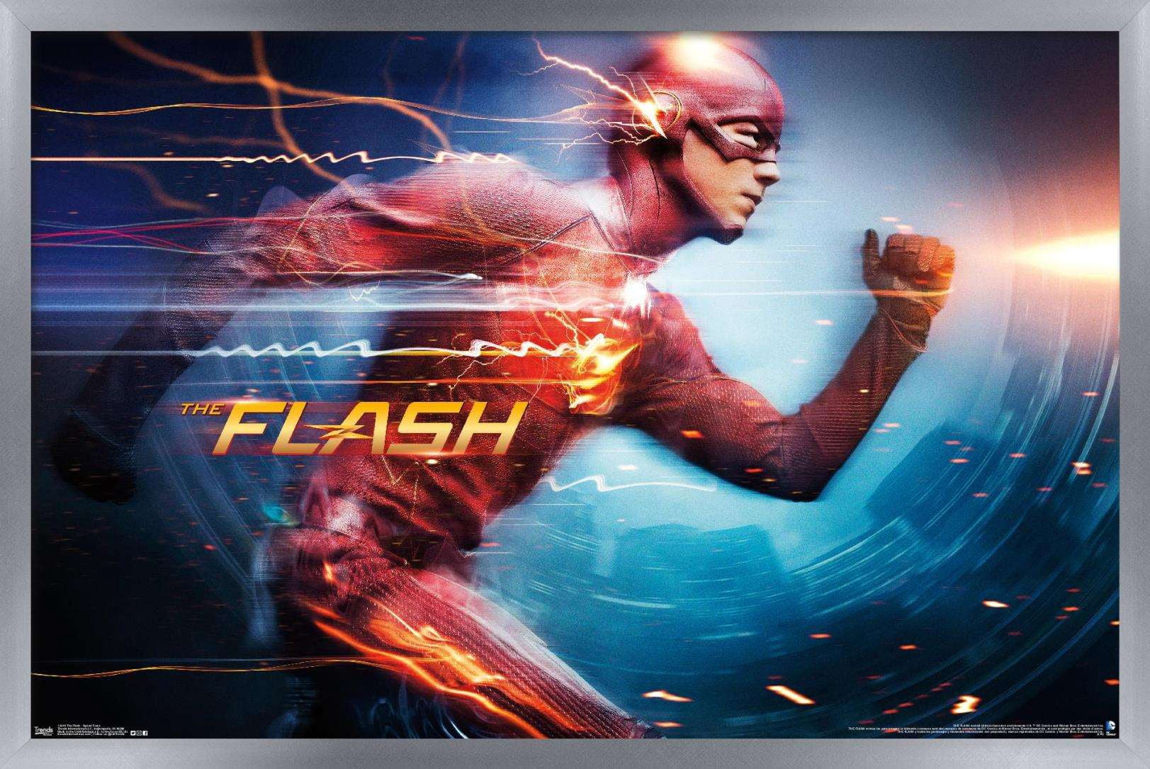 DC Comics TV - The Flash - Speed Force Wall Poster, 14.725" x 22.375", Framed