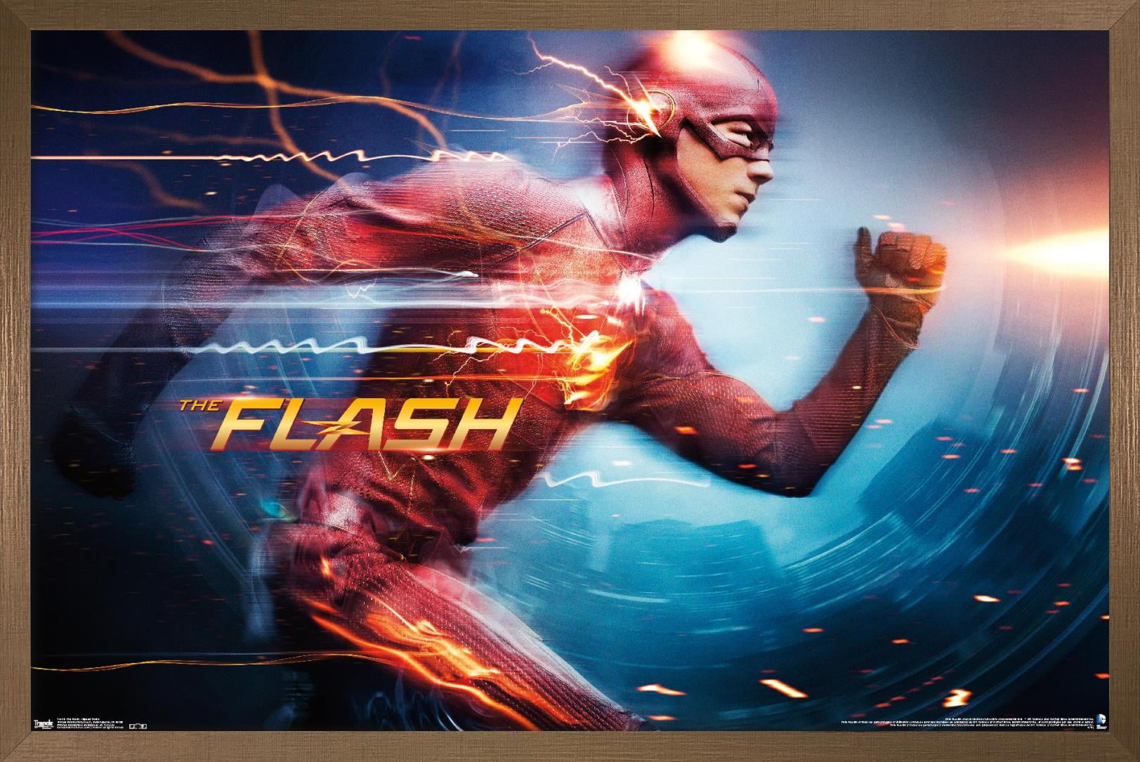 DC Comics TV - The Flash - Speed Force Wall Poster, 14.725" x 22.375", Framed