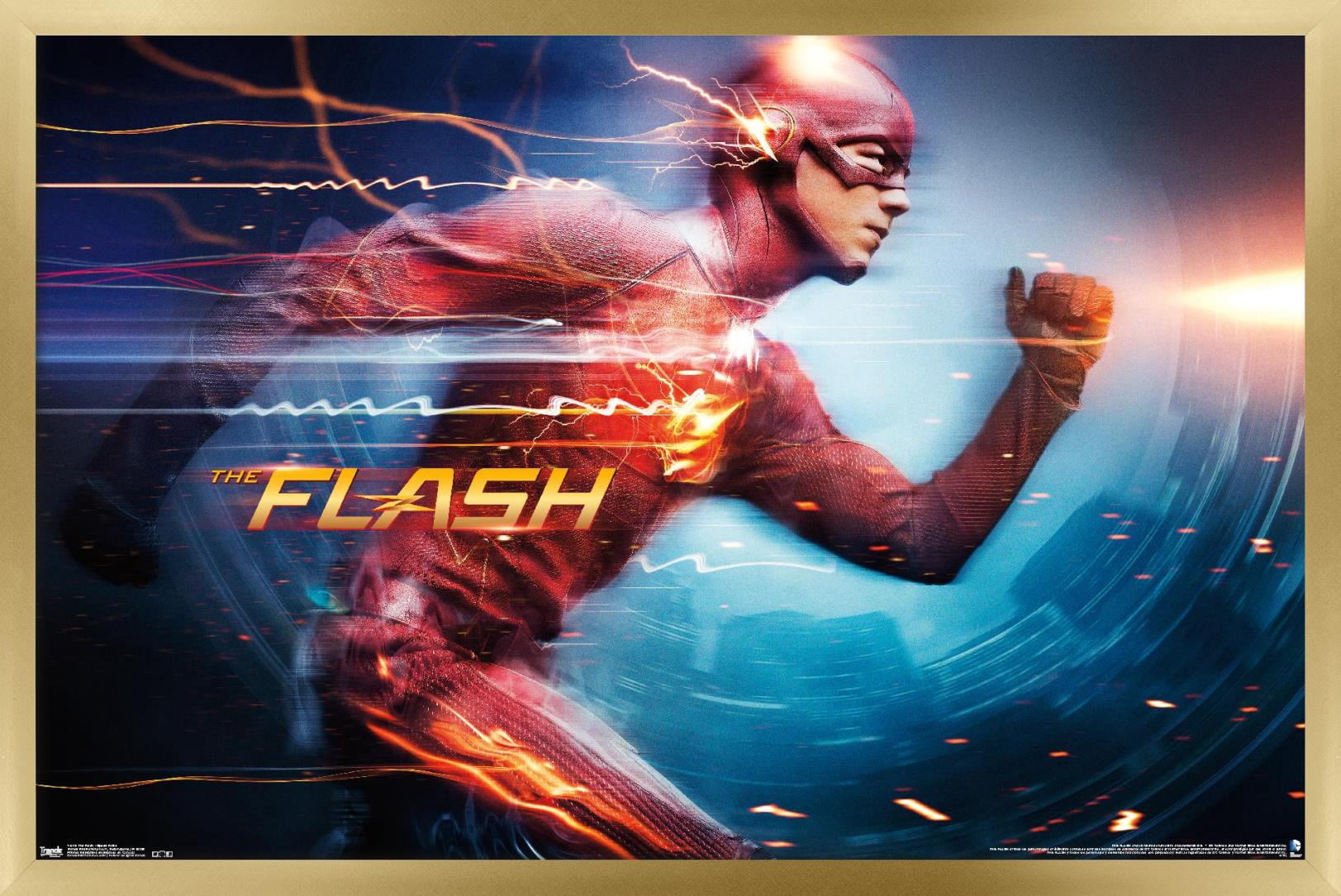 DC Comics TV - The Flash - Speed Force Wall Poster, 14.725" x 22.375", Framed
