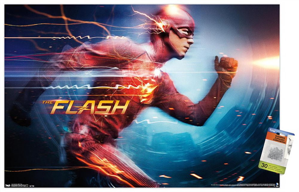 DC Comics TV - The Flash - Speed Force Wall Poster with Push Pins, 22.375" x 34"
