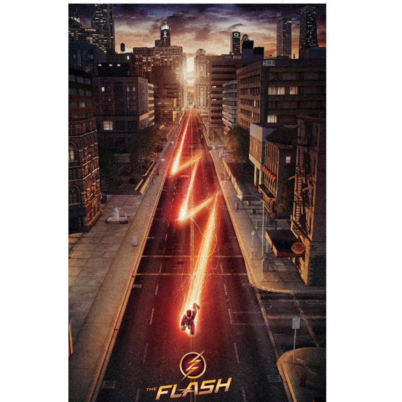 DC Comics TV - The Flash - Street One Sheet Wall Poster, 14.725" x 22.375"